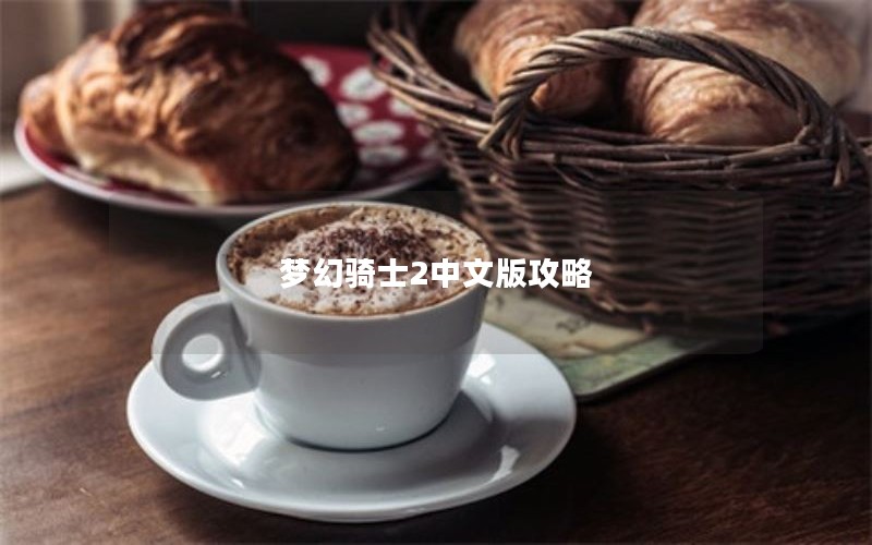 梦幻骑士2中文版攻略