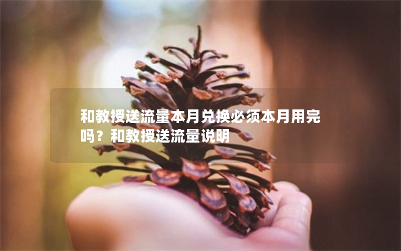 和教授送流量本月兑换必须本月用完吗？和教授送流量说明