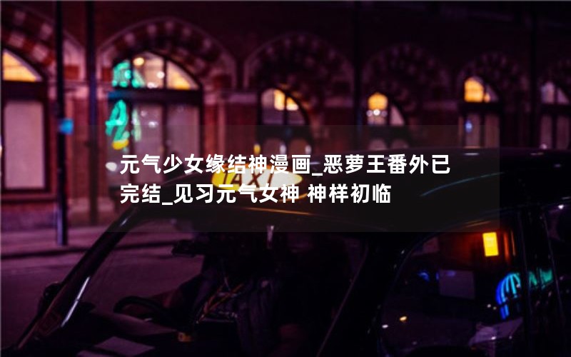 元气少女缘结神漫画_恶萝王番外已完结_见习元气女神 神样初临