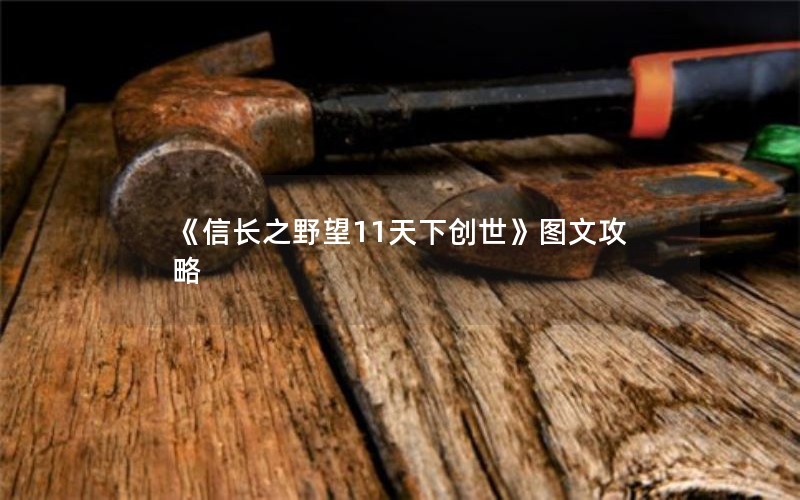 《信长之野望11天下创世》图文攻略