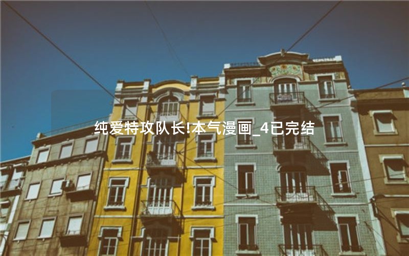 纯爱特攻队长!本气漫画_4已完结