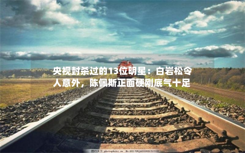 央视封杀过的13位明星：白岩松令人意外，陈佩斯正面硬刚底气十足