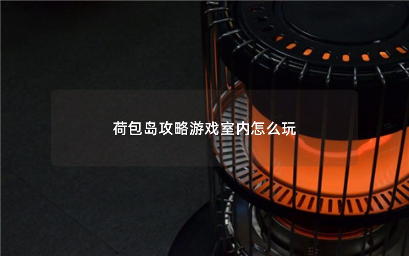 荷包岛攻略游戏室内怎么玩