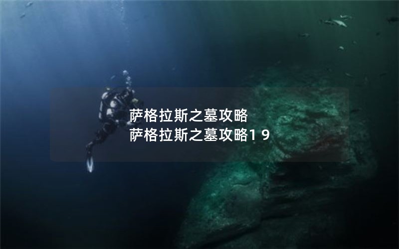 萨格拉斯之墓攻略 萨格拉斯之墓攻略1 9