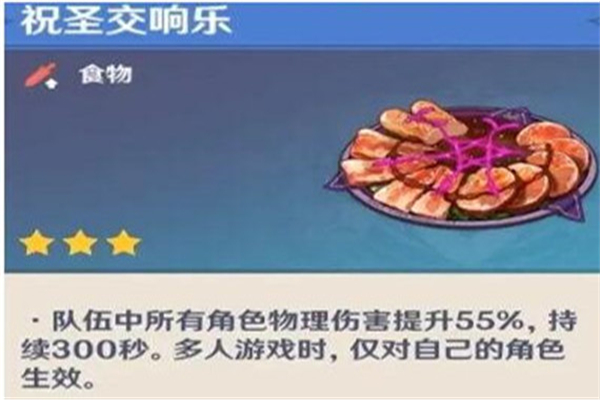 原神物理伤害加成有哪些 物理伤害加成食物大全