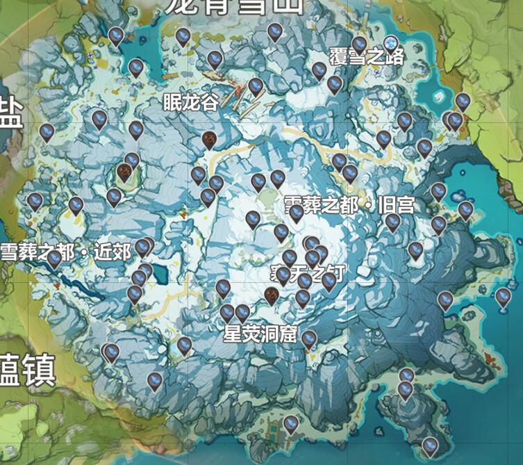 原神星银矿石分布图