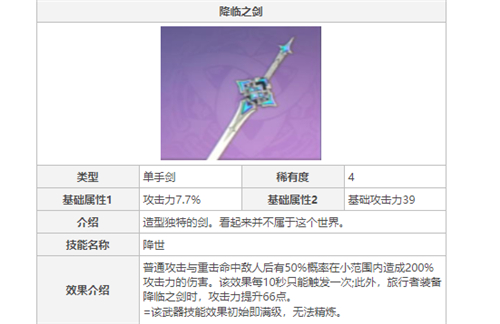 原神降临之剑怎么获得 降临之剑解锁攻略
