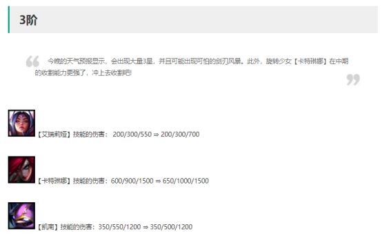 云顶之弈11.6改动3