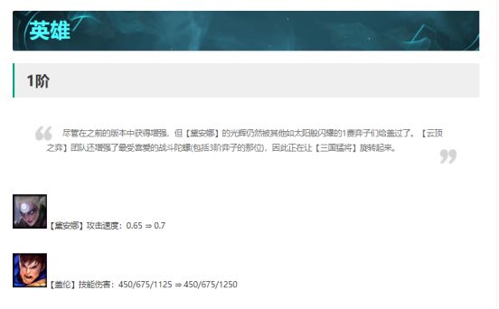云顶之弈11.6改动1