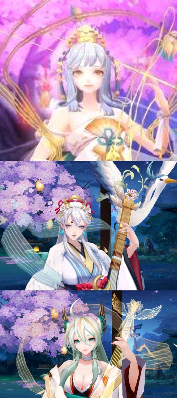 阴阳师紫那罗新皮肤和老皮肤建模对比