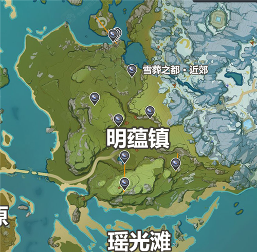 原神夜泊石在地图哪里采集 最佳开采路线分享