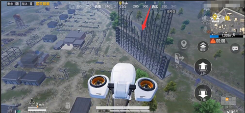 和平精英军事基地空中走廊在什么位置 打卡点位置分享