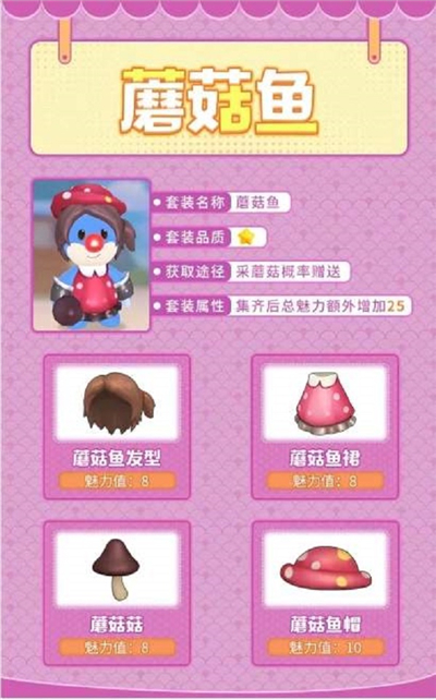 摩尔庄园手游蘑菇鱼套装怎么得 装扮获取方法介绍