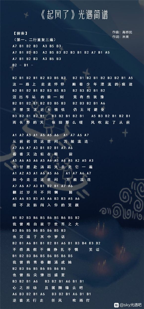 光遇琴谱大全简单好听 易学乐谱合集