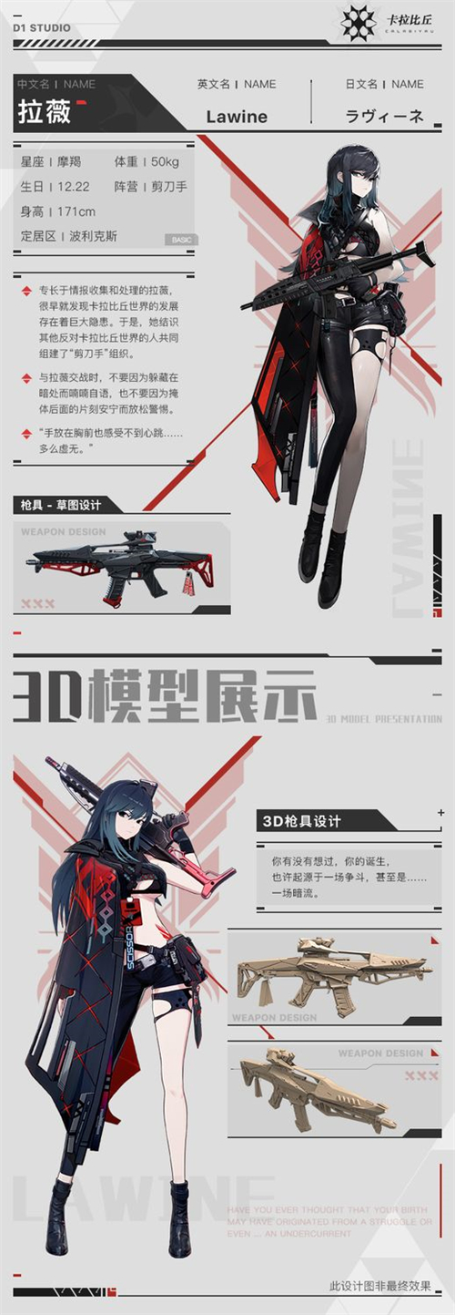 卡拉比丘拉薇角色介绍 首位角色情报