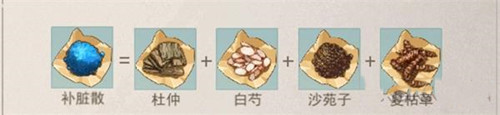 江湖悠悠补脏散怎么做 补脏散药方分享