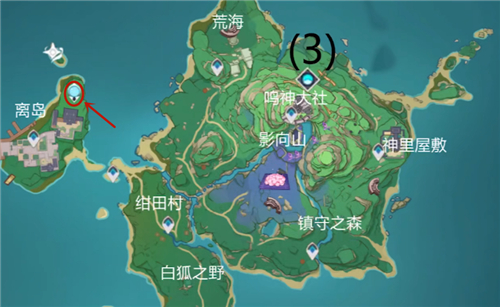 原神稻妻七天神像在哪 雷神像地图位置介绍