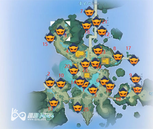 梦幻新诛仙草庙村探灵位置汇总 25个位置图解